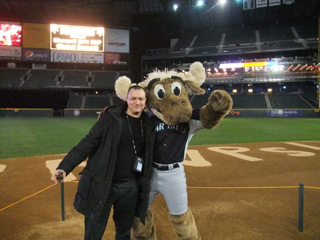 Kris van der Mast and the Seattle Mariners Moose