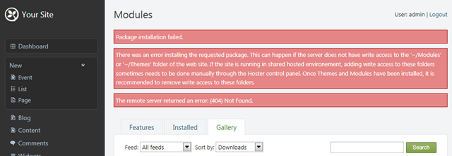 InstallingAModuleFails