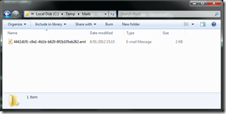 Pickup folder for ASP.NET mails