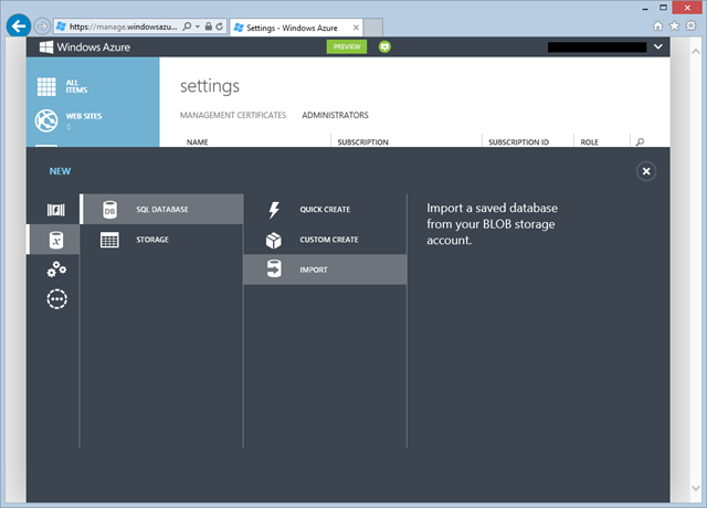 portalsqldatabaseimport